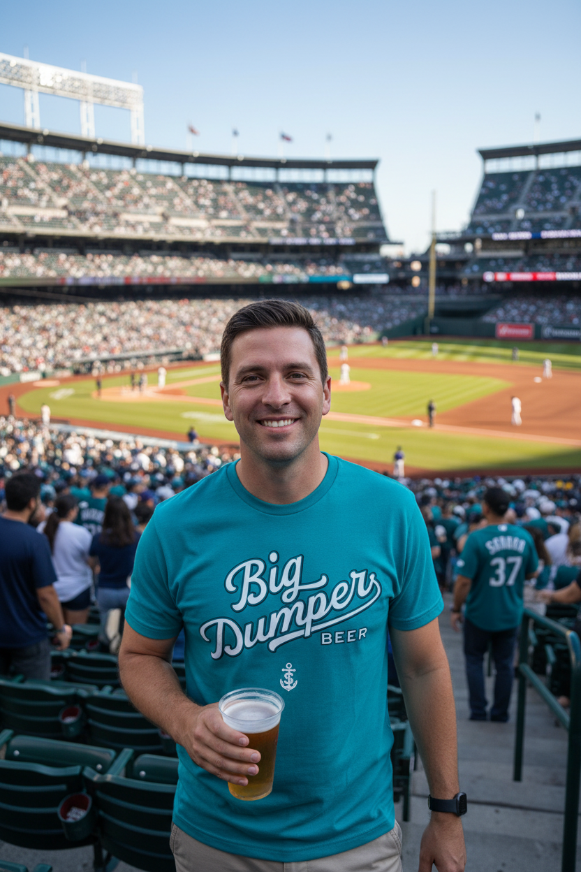 The Big Dumper Front Logo Teal