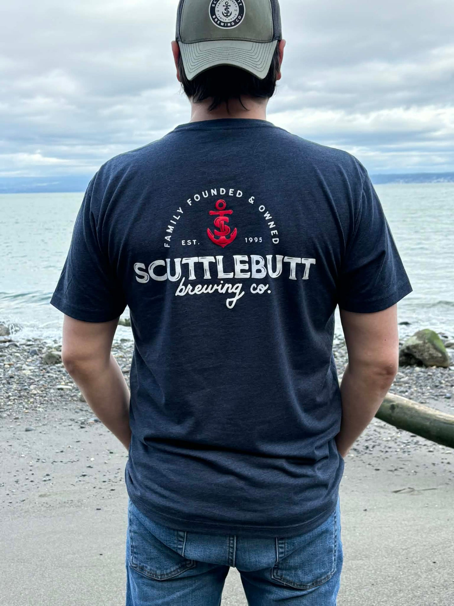 Scuttlebutt Logo Red Anchor